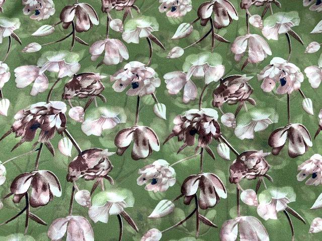 Floral Cup - Printed Chiffon Fabric - Cheap Fabrics