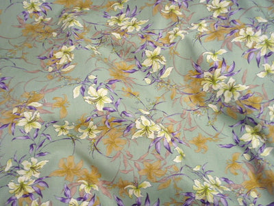 Floral Lily - Cotton Poplin Patchwork