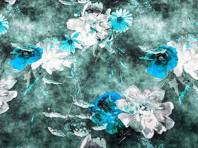 Floral Moments - Printed Viscose - Cheap Fabrics