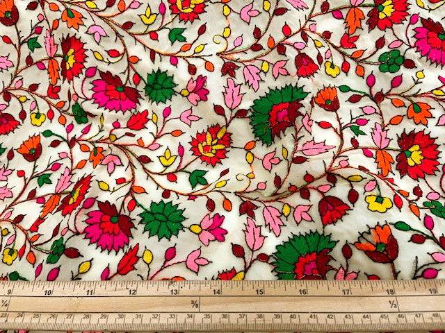 Floral Paradise - Embroidered Georgette - Cheap Fabrics