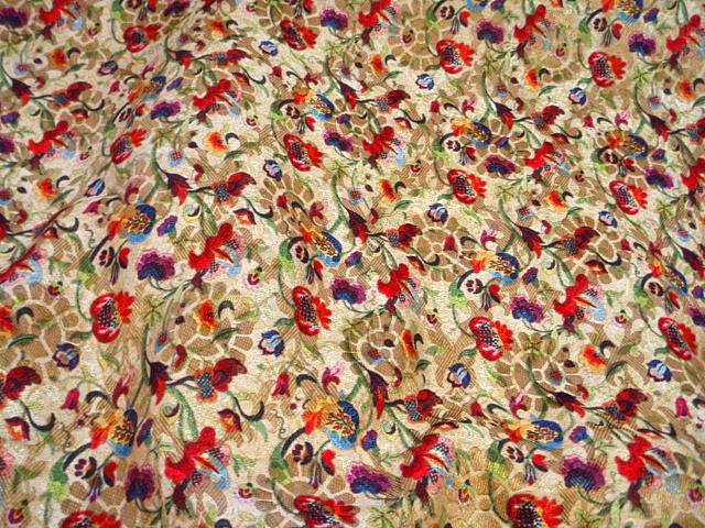 Floral Vine  - Digital Printed Brocade