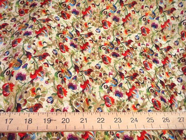 Floral Vine  - Digital Printed Brocade