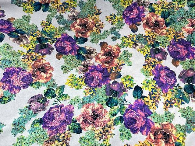 Flower Power Printed Jersey - Cheap Fabrics