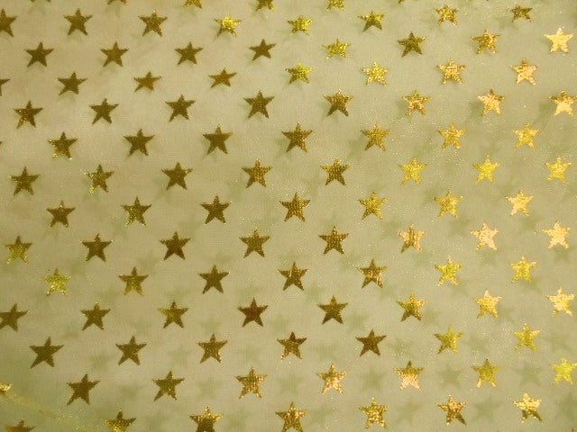 Star- Foil Organza
