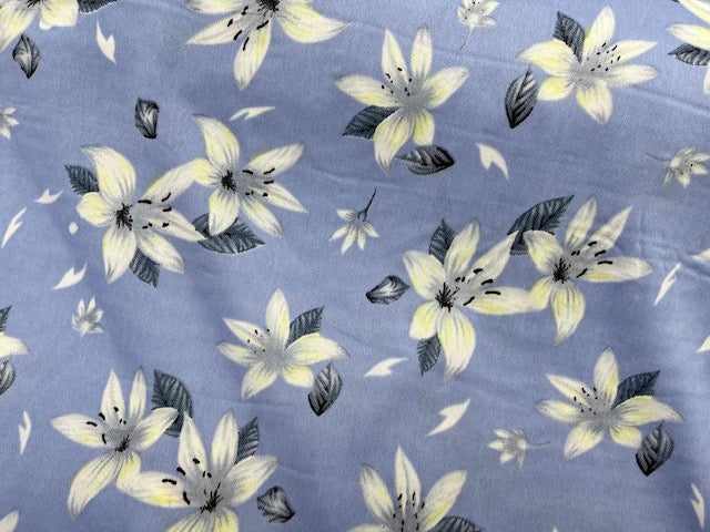 Fresh Lillies - Clearance Printed Crepe