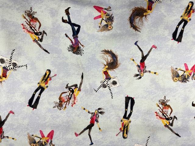 Funky Girls - Korean Patchwork Cotton - Cheap Fabrics