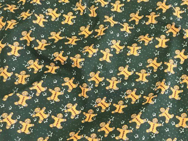 Festive Gingerbread Man - Poly/Cotton Print