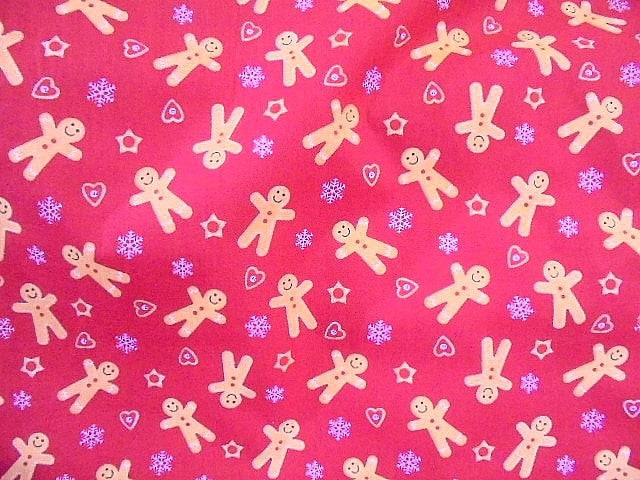 Gingerbread Man - Poly/Cotton Print