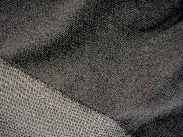 Grey Brushed Wool Blend