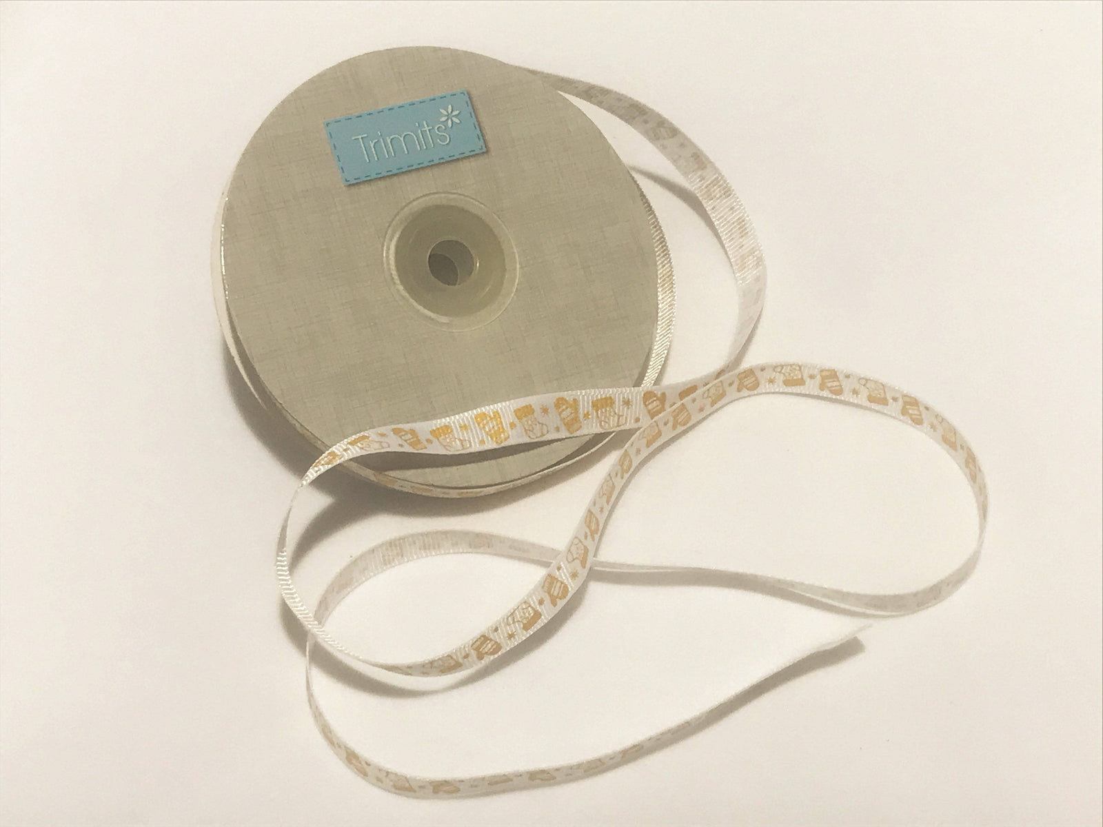 Grosgrain Mitts - Christmas Festive Ribbon - 10mm