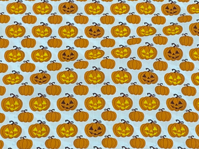 Spooky Pumpkins - Halloween Poly/Cotton Print