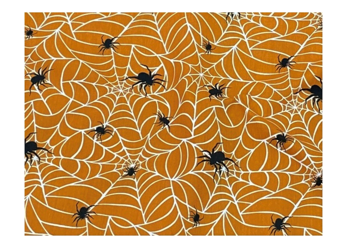 Spider's Web - Halloween Poly/Cotton Print