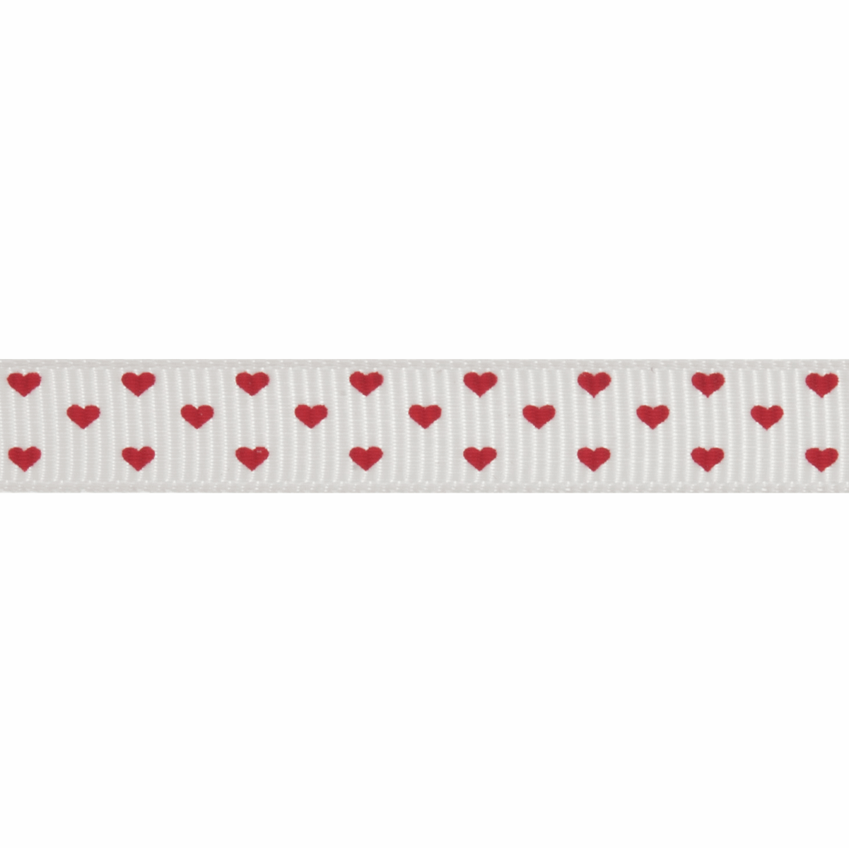 Heart Print Grosgrain Ribbon