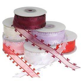 Heart Edge Organza Ribbon