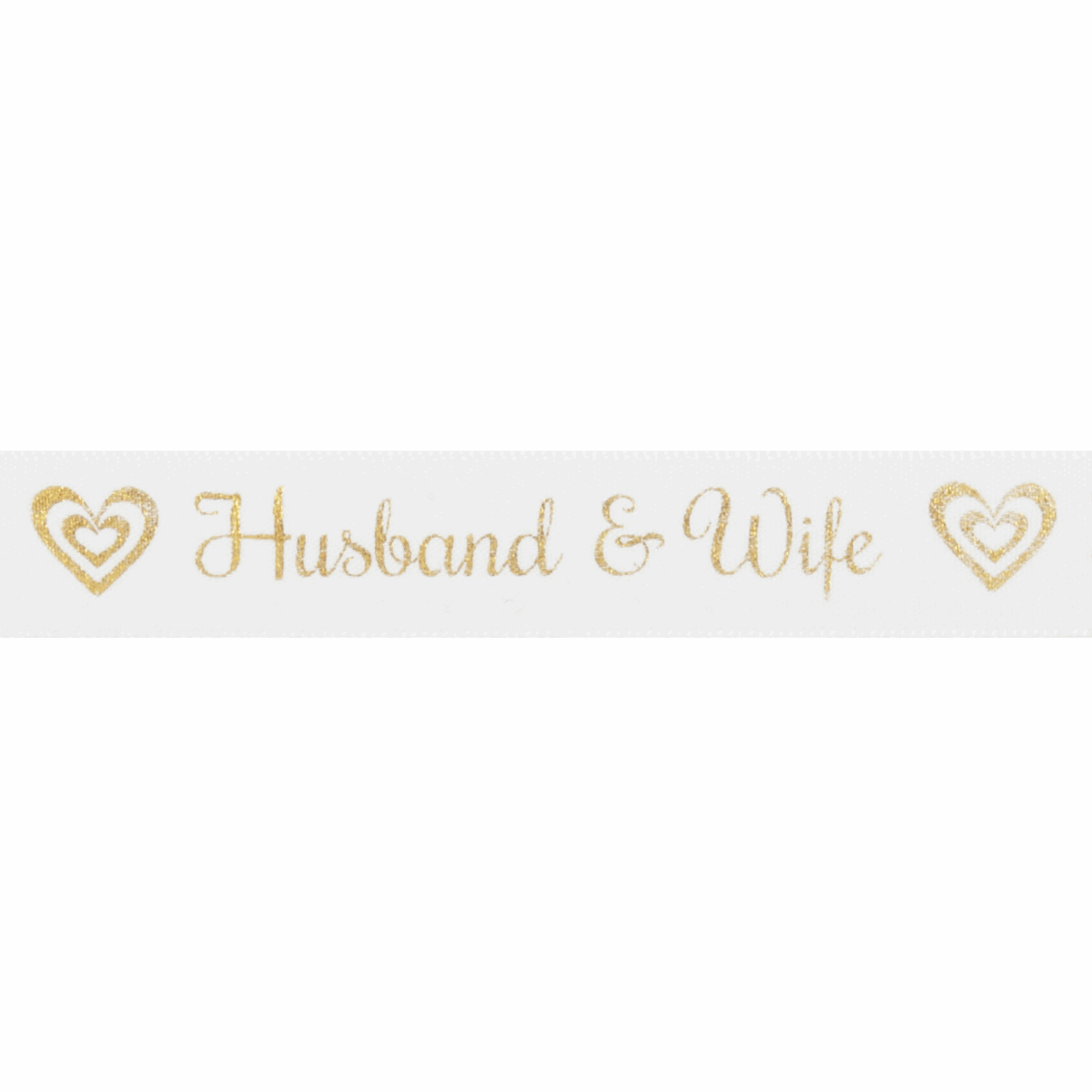 Husband & Wife - Wedding Satin Ribbon - Cheap Fabrics