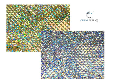 Fish Scales Iridescent Foil Jersey