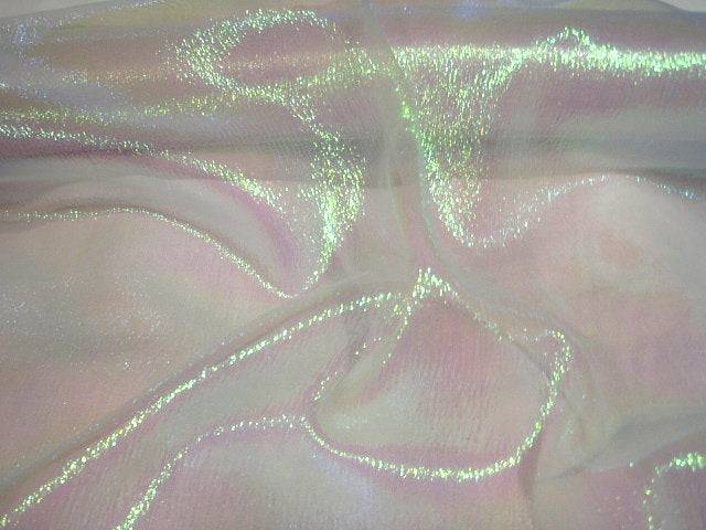 Iridescent Crinkle Organza