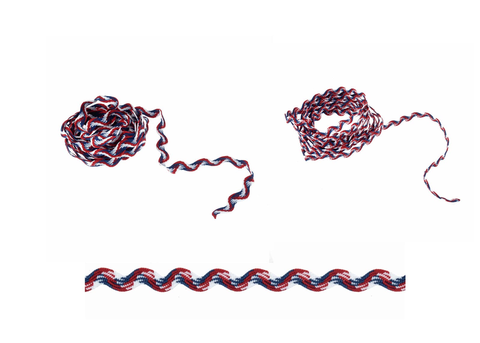 Jubilee Tri-Colour Ric Rac Trim - Cheap Fabrics