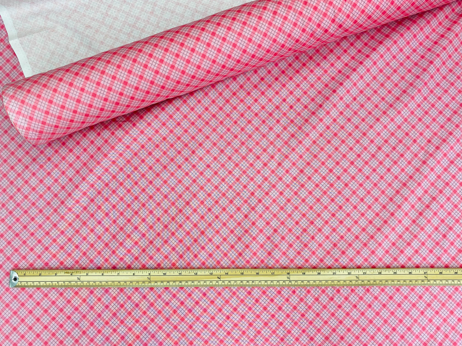 Diagonal Check - Korean Patchwork Cotton - Cheap Fabrics