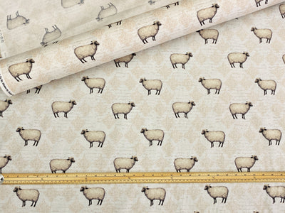 Sheep Script Design - Korean Patchwork Cotton