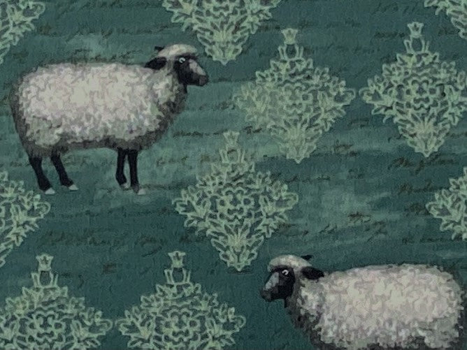 Sheep Script Design - Korean Patchwork Cotton