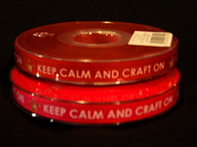 Keep Calm Craft - 10mm Wide Ribbon