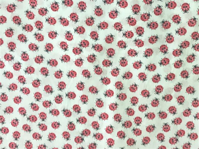 Small Ladybirds - Poly/Cotton Print