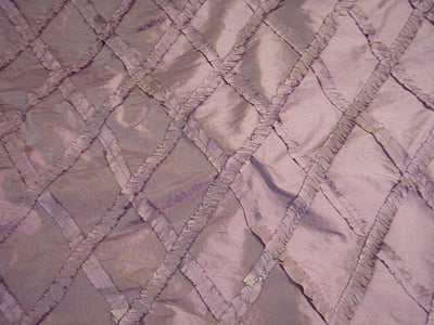 Lattice - Embroidered Silk Dupion
