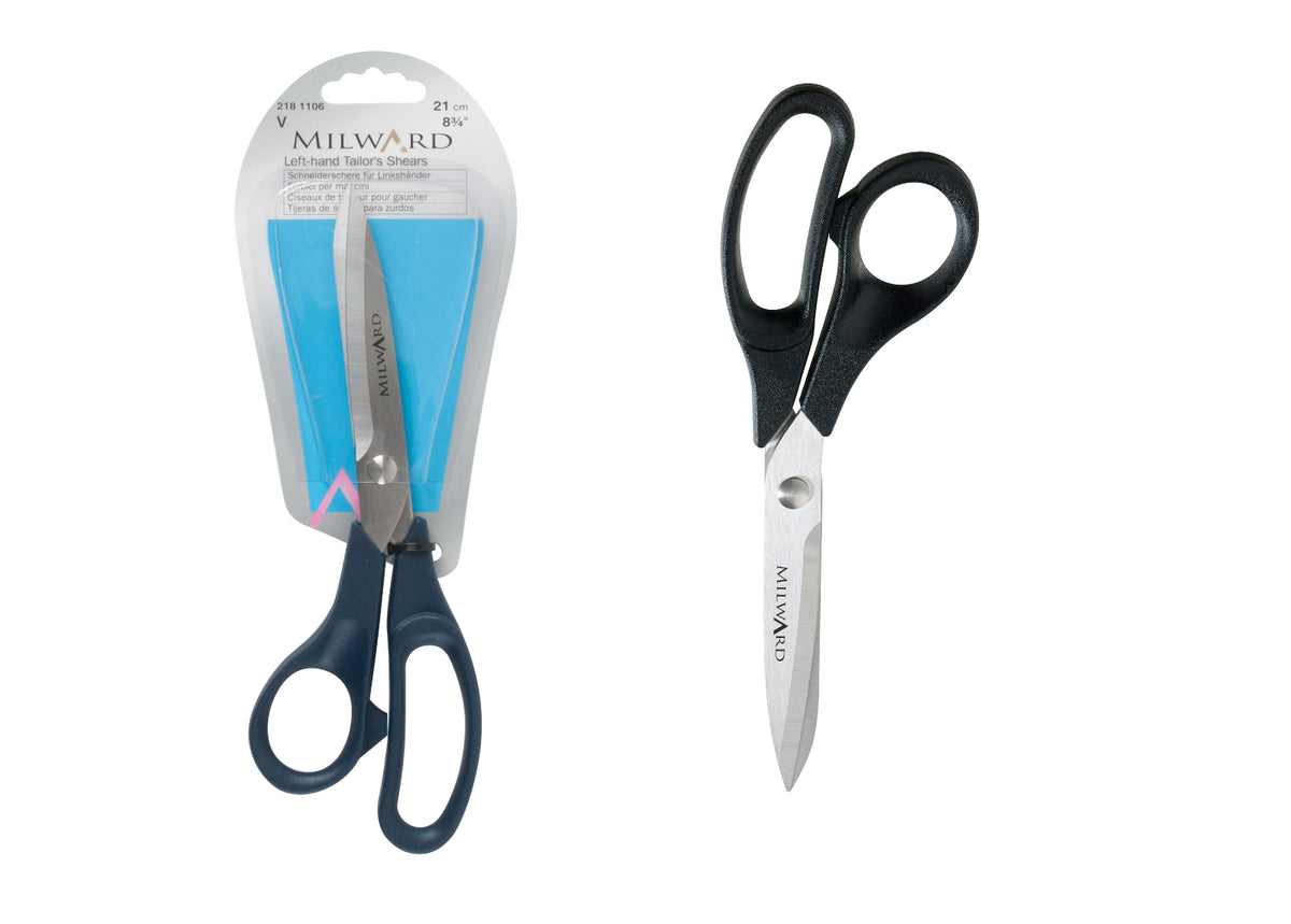 Milwards L/H Tailors Shears: 21cm: Plastic Handle - Left-Hand Use Only