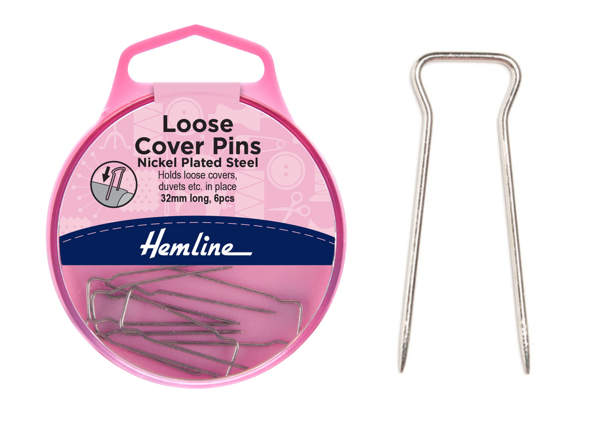 Loose Cover Pins: - 32mm Nickel  (6 Pieces)