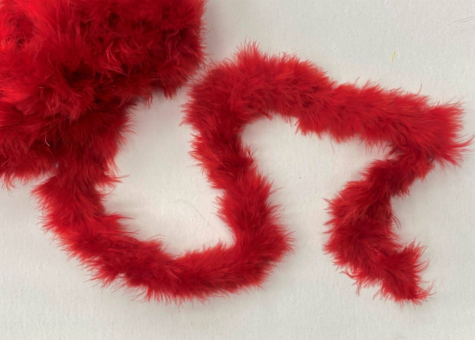 Marabou Feather Fur Strung Trim - 9 MTR PACKET - Cheap Fabrics