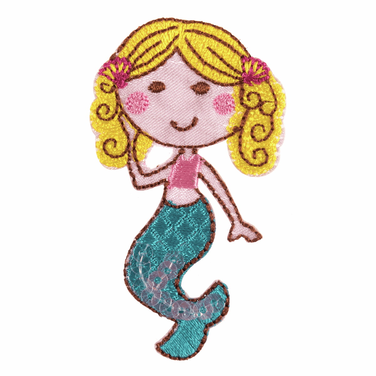 Mermaid - Iron -On & Sew-On