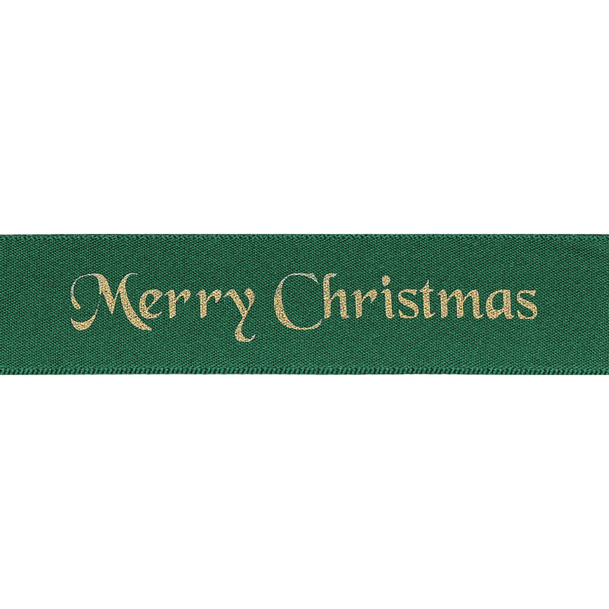 Merry Christmas Script - Satin Ribbon - Cheap Fabrics