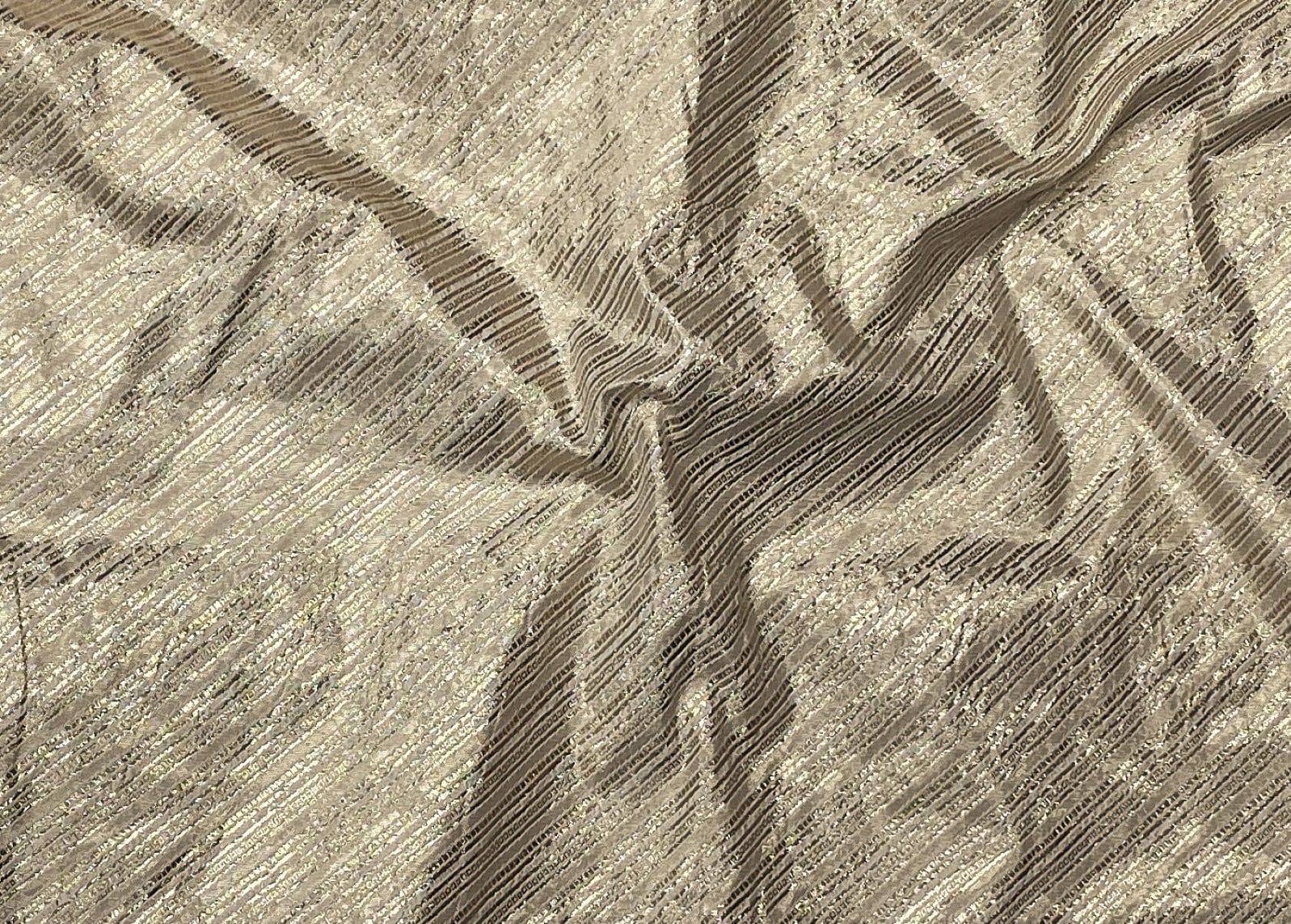 Diagonal Stripes Metallic Brocade - END OF LINE - Cheap Fabrics