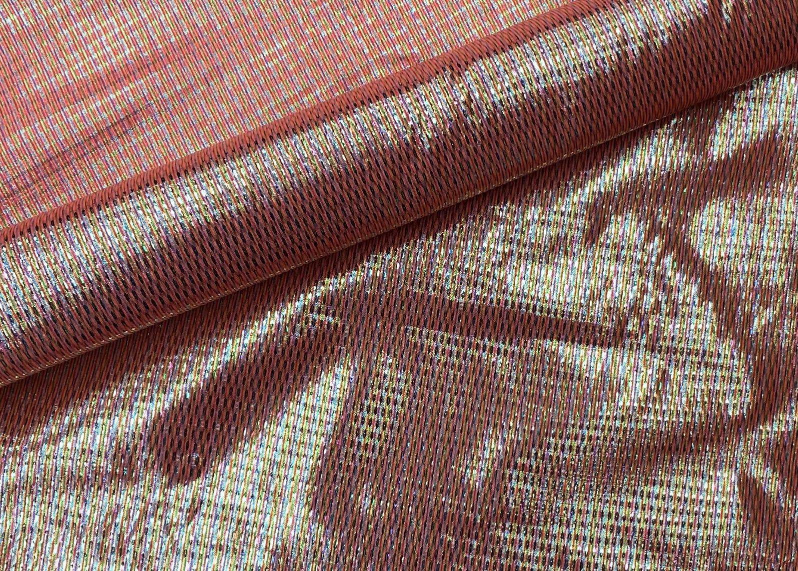 Multi Pin Stripes Metallic Lame - Cheap Fabrics