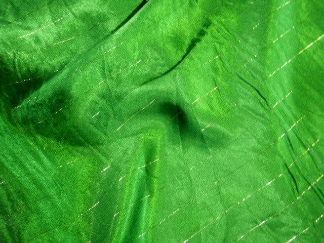 Metallic Pin Striped Satin - Cheap Fabrics