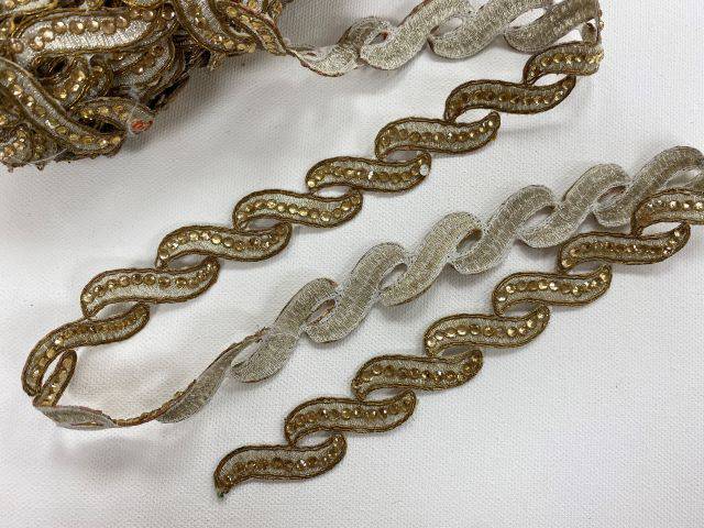 Metallic Craft Trim - Gold Link - Cheap Fabrics