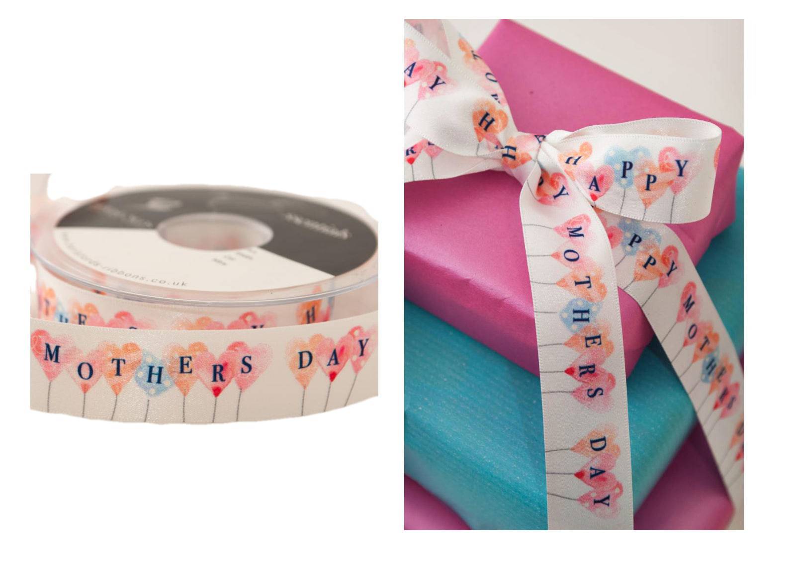 Mother's Day Balloons Satin Ribbon - Cheap Fabrics