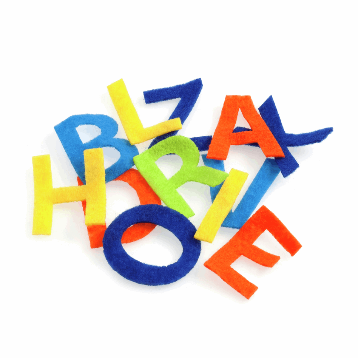 Felt Motifs - Assorted Letters & Shapes - Cheap Fabrics