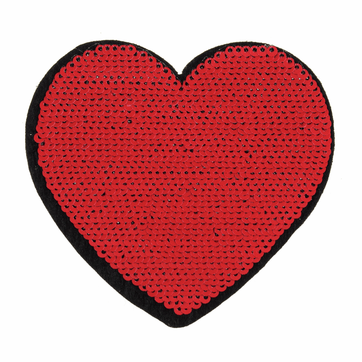Red Heart Sequin- Iron -On & Sew-On (Flip Sequin Motif)