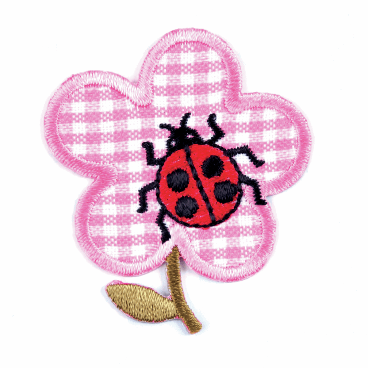 Ladybird On Flower - Iron -On & Sew-On Motifs