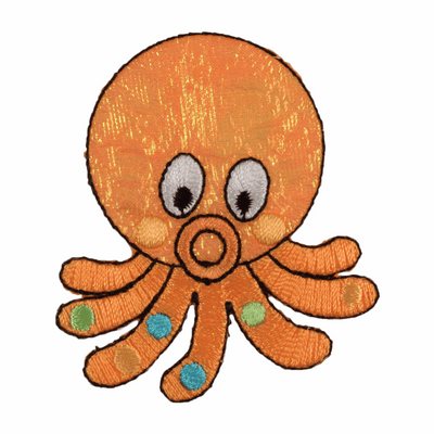 Children's Octopus - Iron -On & Sew-On