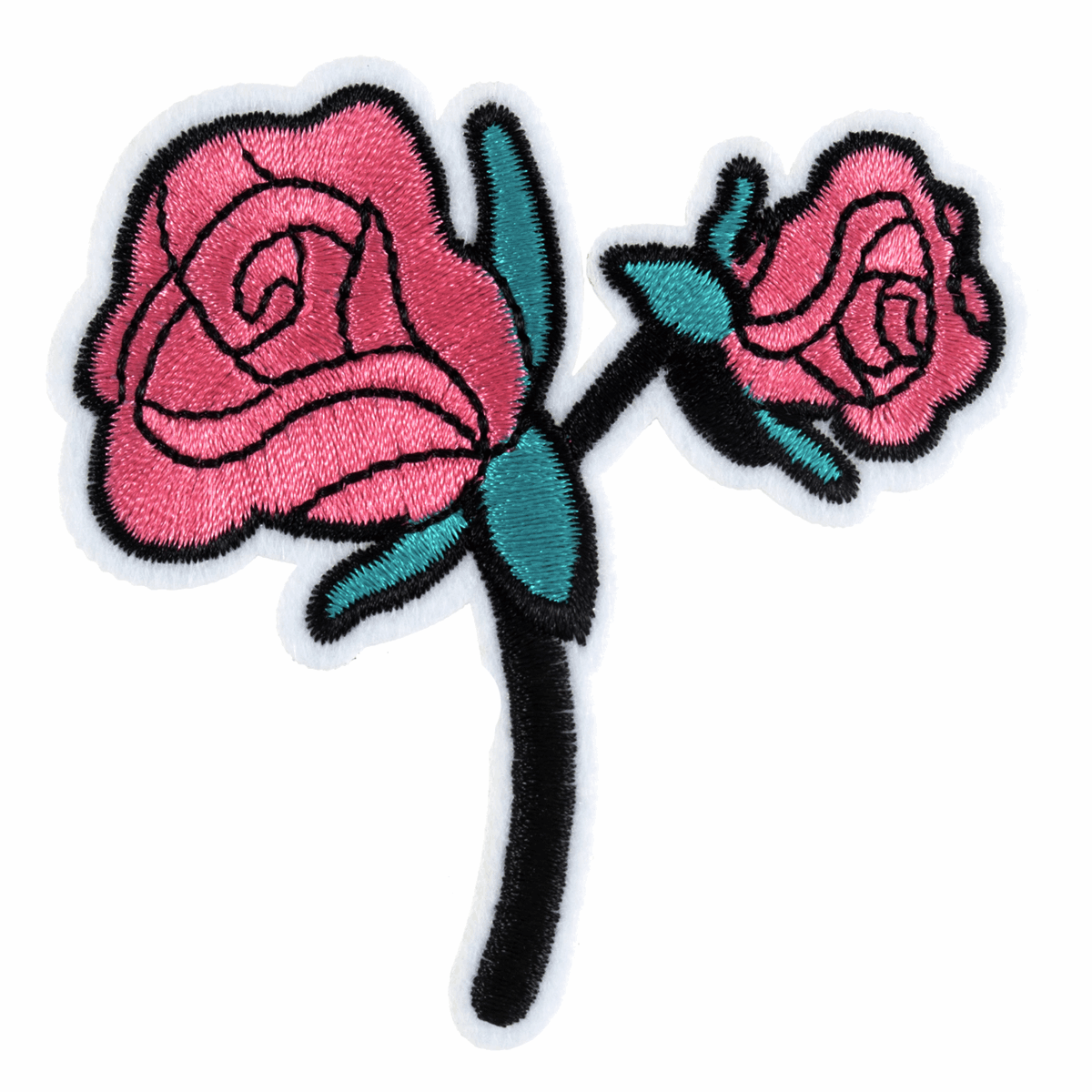 Roses On Stem  - Iron -On & Sew-On Motifs