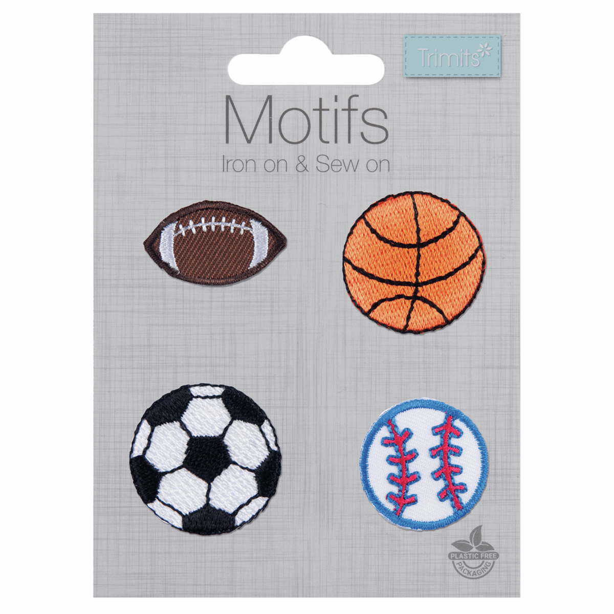 Sports Balls  - Iron -On & Sew-On Motifs