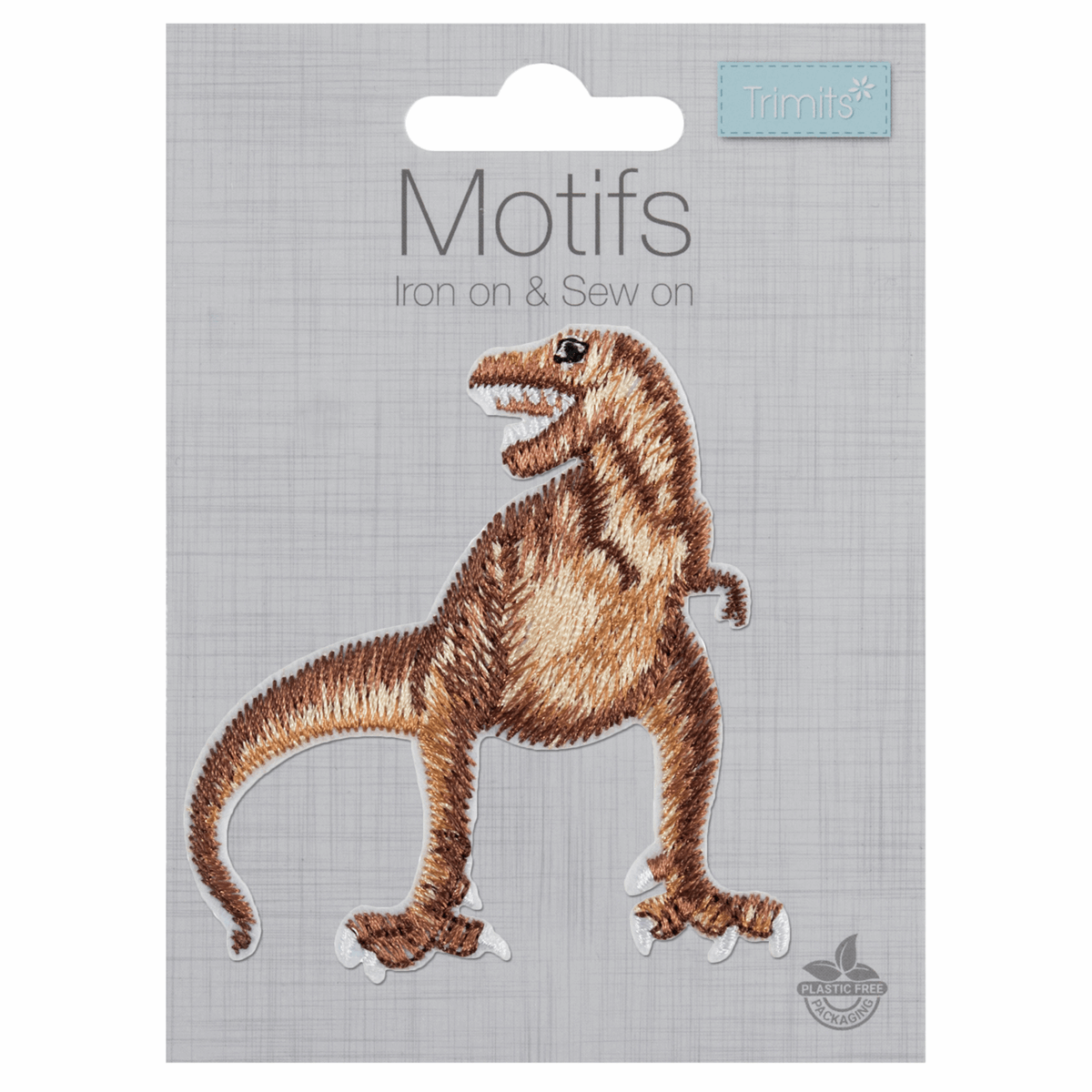 T-Rex Dinosaur - Iron -On & Sew-On