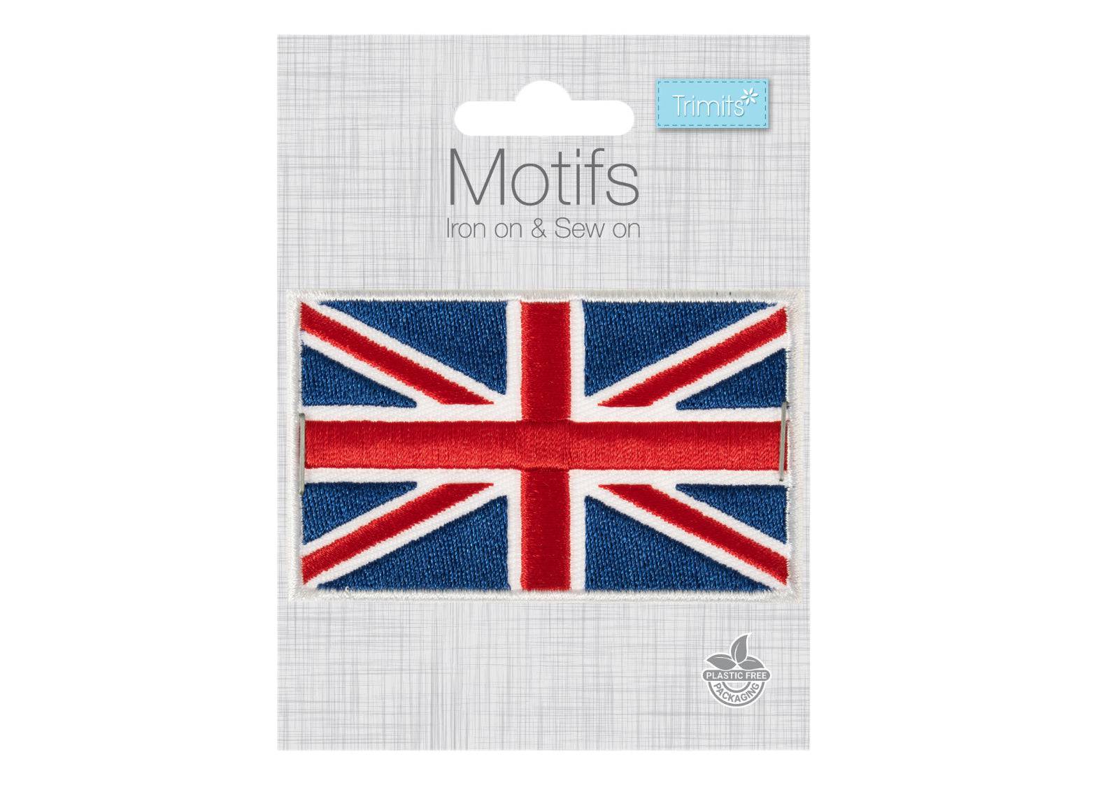 Union Jack Flag - Iron -On & Sew-On Patch - Cheap Fabrics