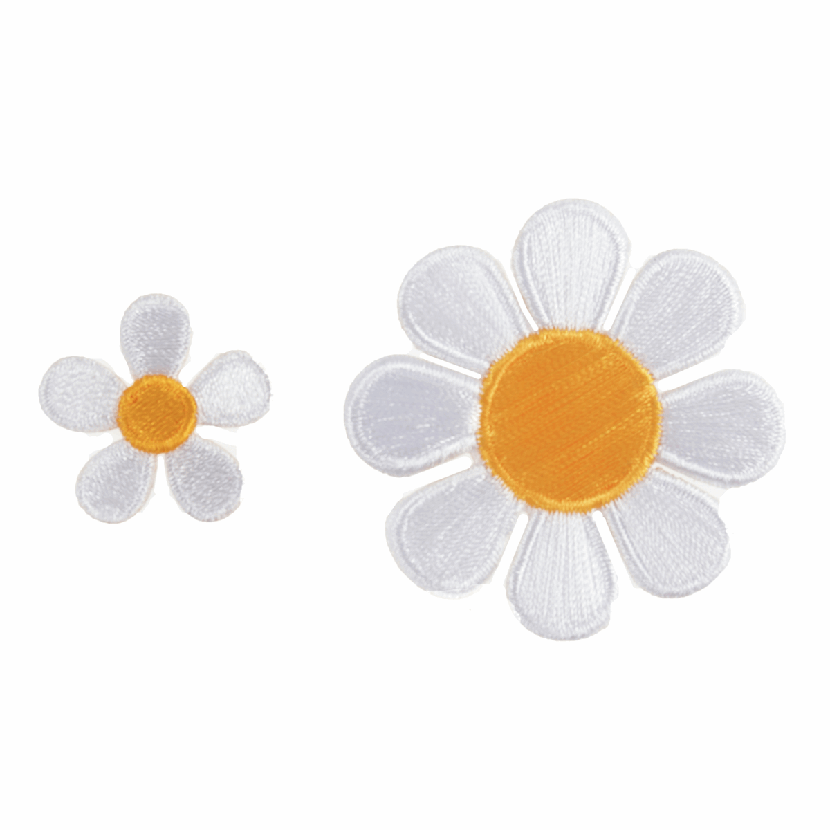 White Daisies  - Iron -On & Sew-On Motifs