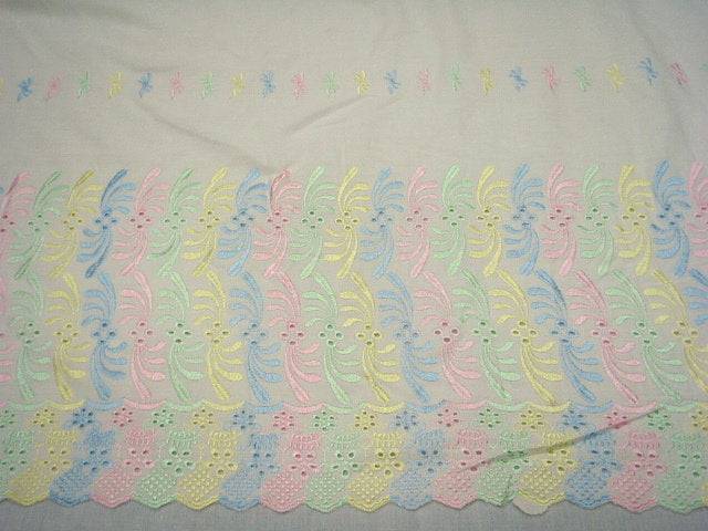 Multi Thread Double Border -  Embroidery Anglais