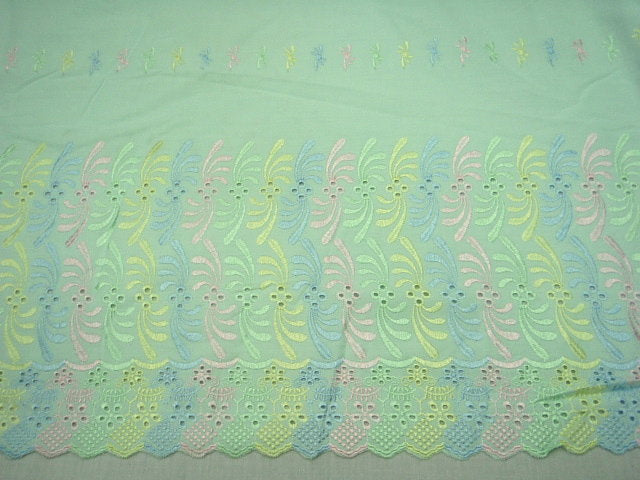 Multi Thread Double Border -  Embroidery Anglais