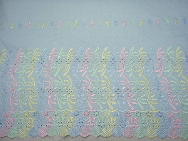 Multi Thread Double Border -  Embroidery Anglais
